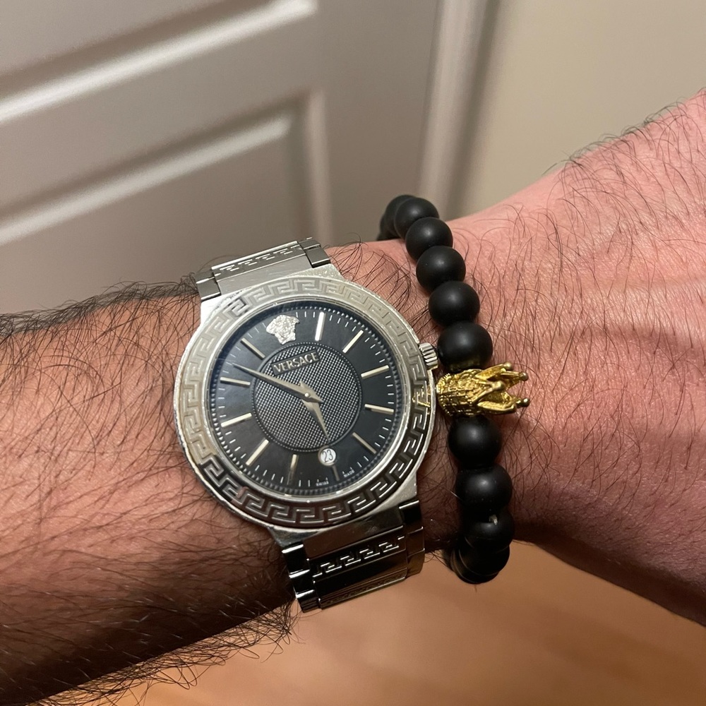 Elastic Beads and Crown Unisex Bracelet